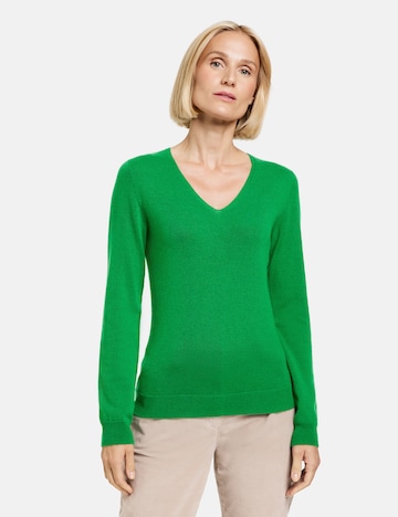 GERRY WEBER Trui in Groen: voorkant