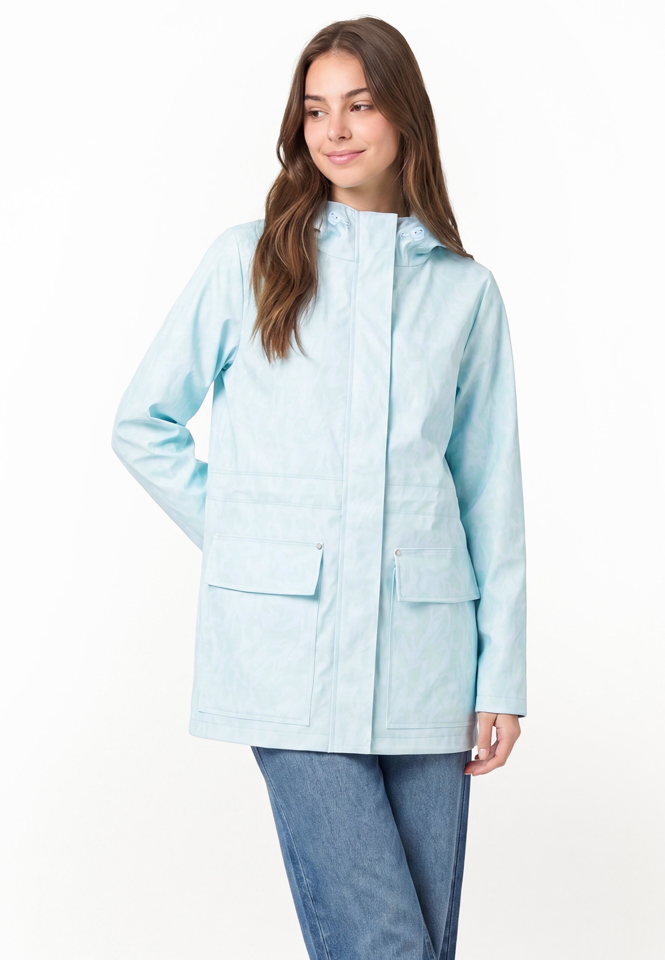 Veste fonctionnelle keepsudry en bleu : devant