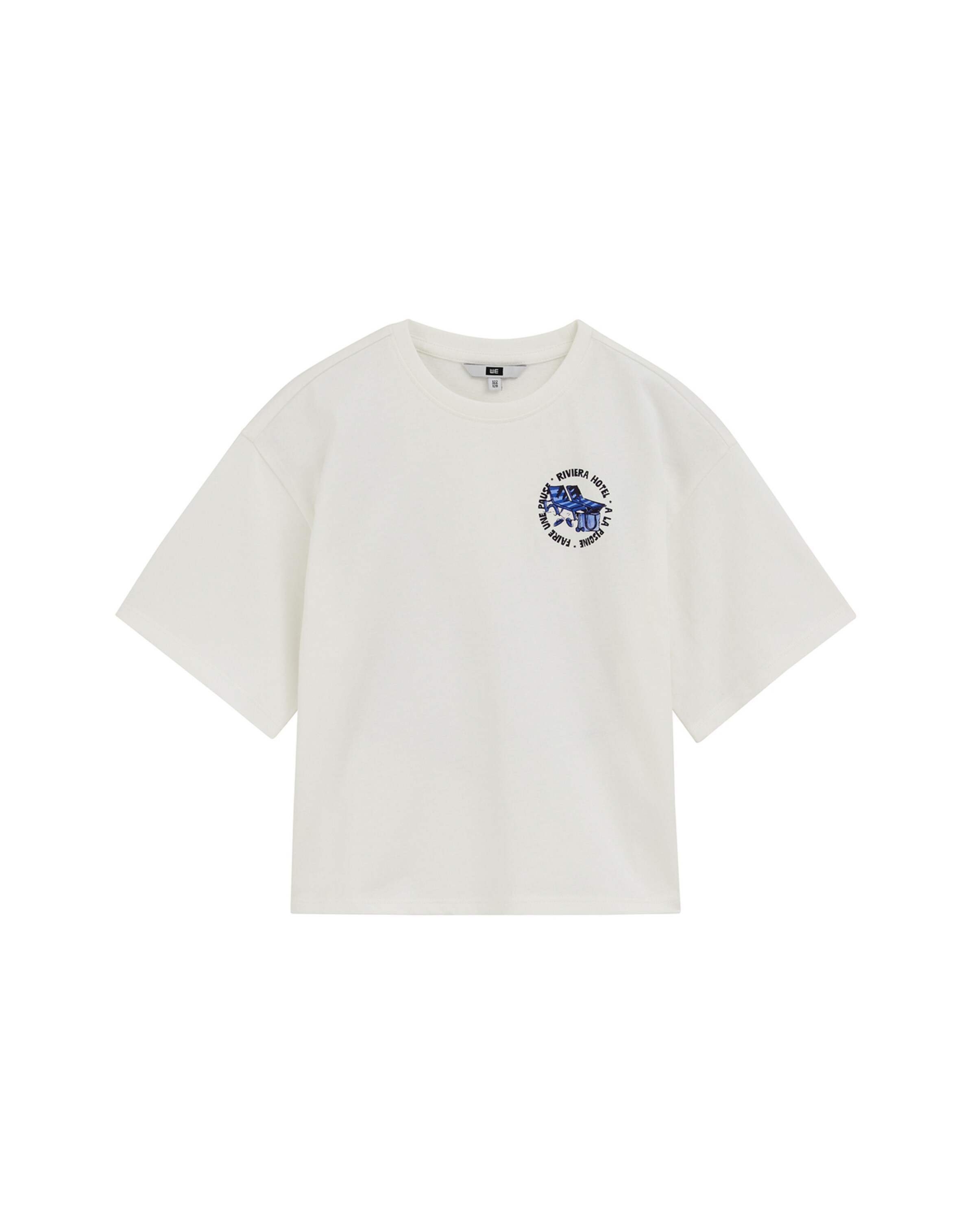 WE Fashion Tričko 'Meisjes' - Biela: predná strana