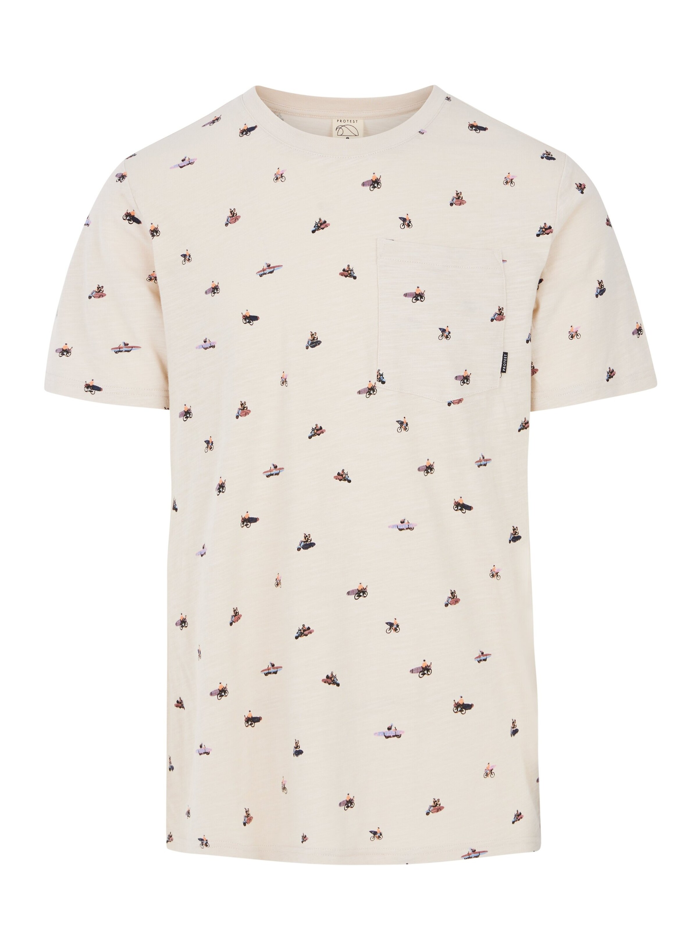 PROTEST Shirt 'PRTCHAREL' in Wit: voorkant