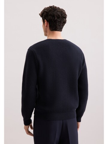 Pull-over 'Schwarze Rose' SEIDENSTICKER en bleu