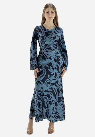 Elara Jurk 'Abaya' in Blauw: voorkant
