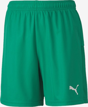 PUMA Workout Pants 'TeamGOAL 23' in Green: front