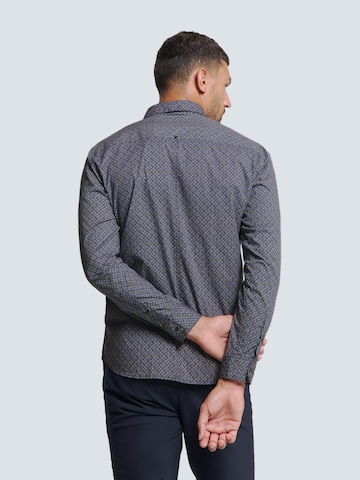 No Excess Regular fit Overhemd in Blauw