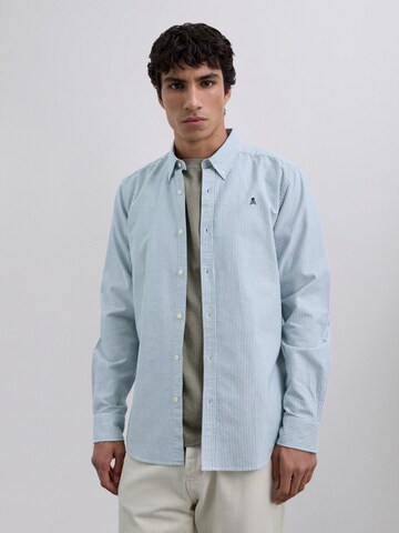 Scalpers Regular fit Button Up Shirt 'New Oxford' in Green
