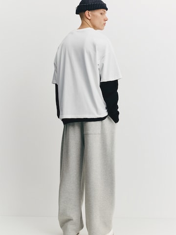 Pull&Bear Wide leg Trousers in Grey