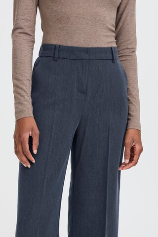 b.young Wide leg Broek 'DANTA' in Blauw