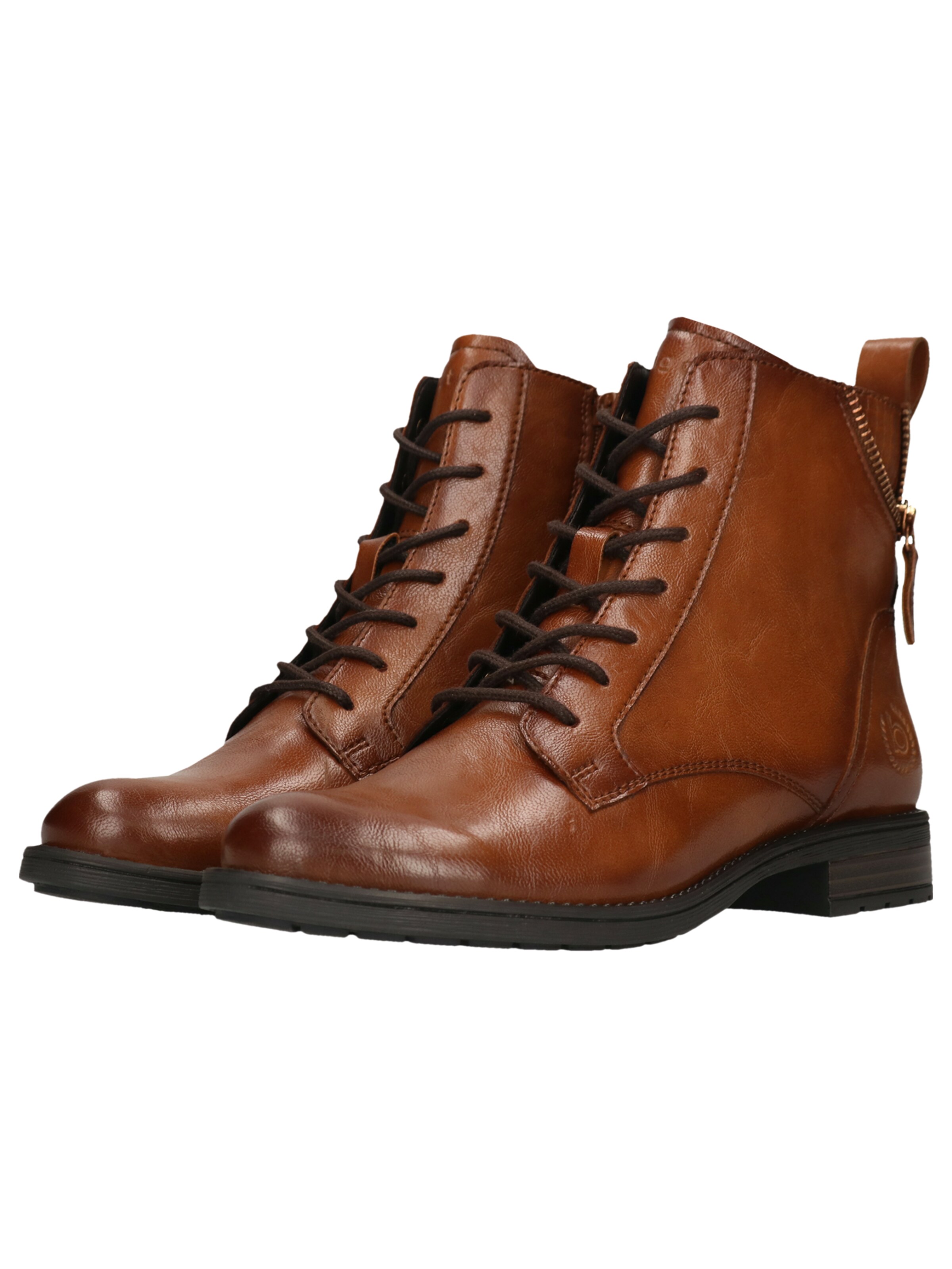 bugatti Lace-Up Ankle Boots in Brown