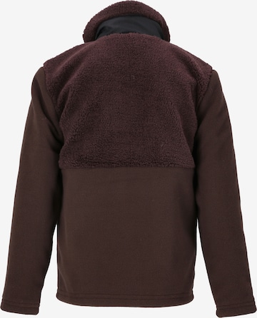 ZigZag Fleece Jacket 'Dundo' in Brown
