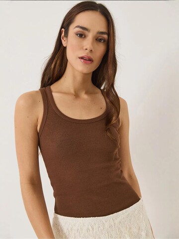 Bianco Lucci Top in Braun
