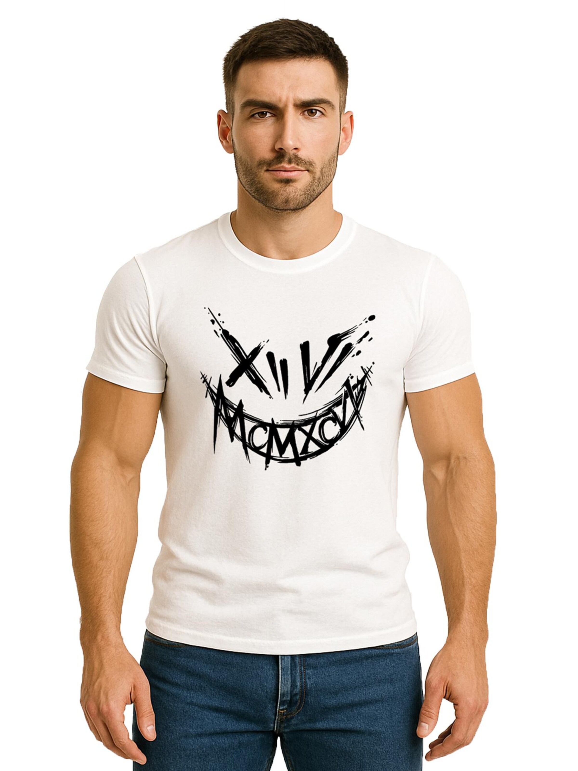 RMK Shirt 'Joker Smile' in White