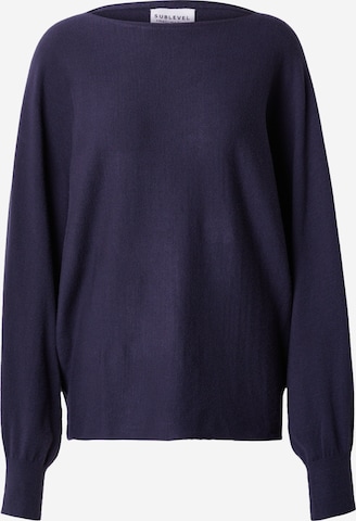 Sublevel Sweater in Blue: front