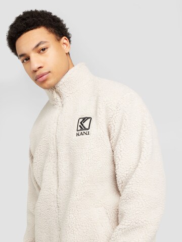 Karl Kani Fleece Jacket in Beige