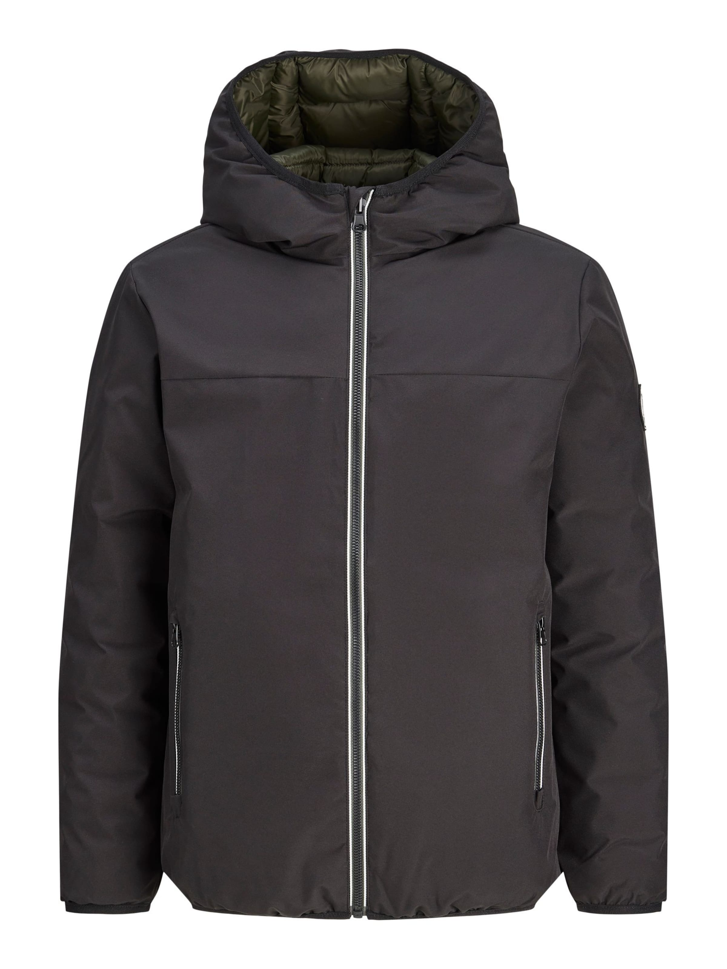 Jack & Jones Junior Kurtka zimowa 'JJEBrooklyn' w kolorze czarny: przód