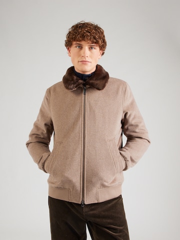 Veste mi-saison bugatti en beige : devant