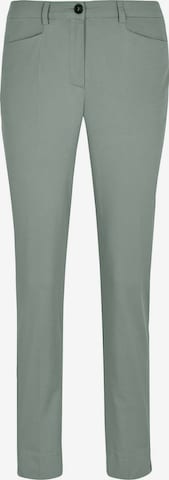 MADELEINE Chino trousers in Green: front