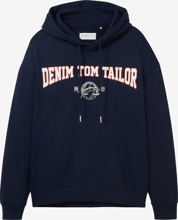 TOM TAILOR DENIM - Sweatshirt em azul: frente