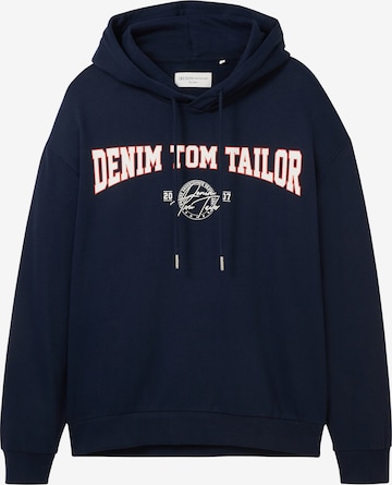 TOM TAILOR DENIM Μπλούζα φούτερ σε μπλε: μπροστά