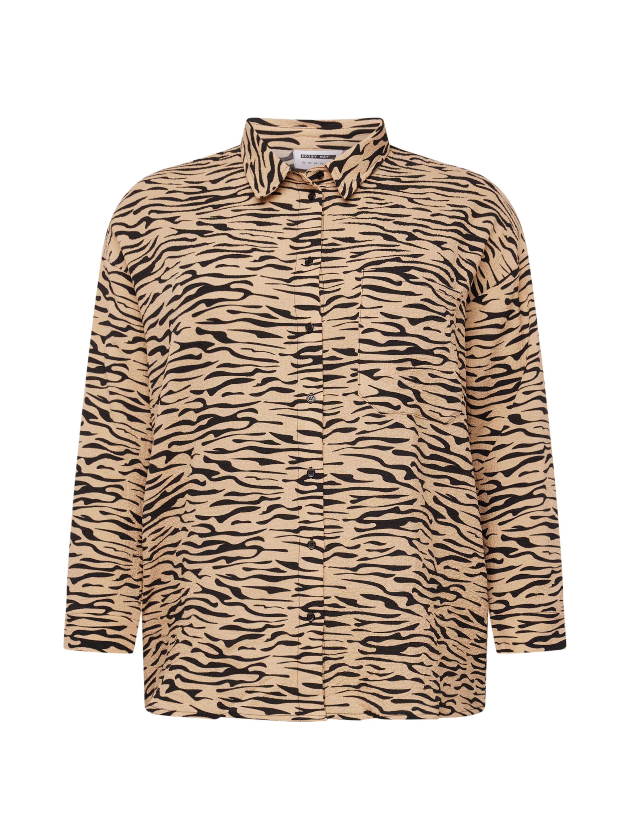 Noisy May Curve Blouse 'RIPPLE' in Beige: front