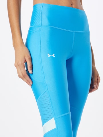 UNDER ARMOUR Skinny Športne hlače | modra barva