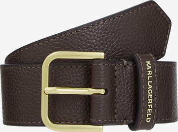 Ceinture Karl Lagerfeld en marron : devant