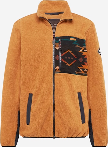 Iriedaily Fleece jas in Bruin: voorkant