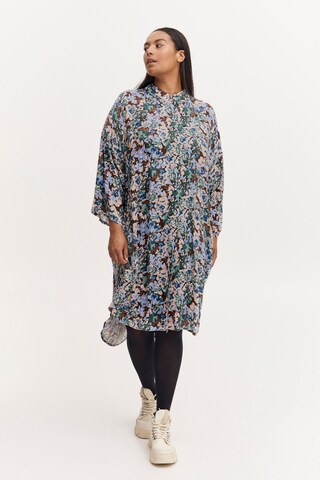 Fransa Curve Shirt Dress in Mixed colors