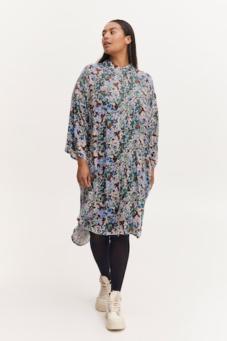 Fransa Curve Shirt Dress in Mixed colors