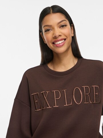 VILA Sweatshirt 'VIReflect' in Bruin