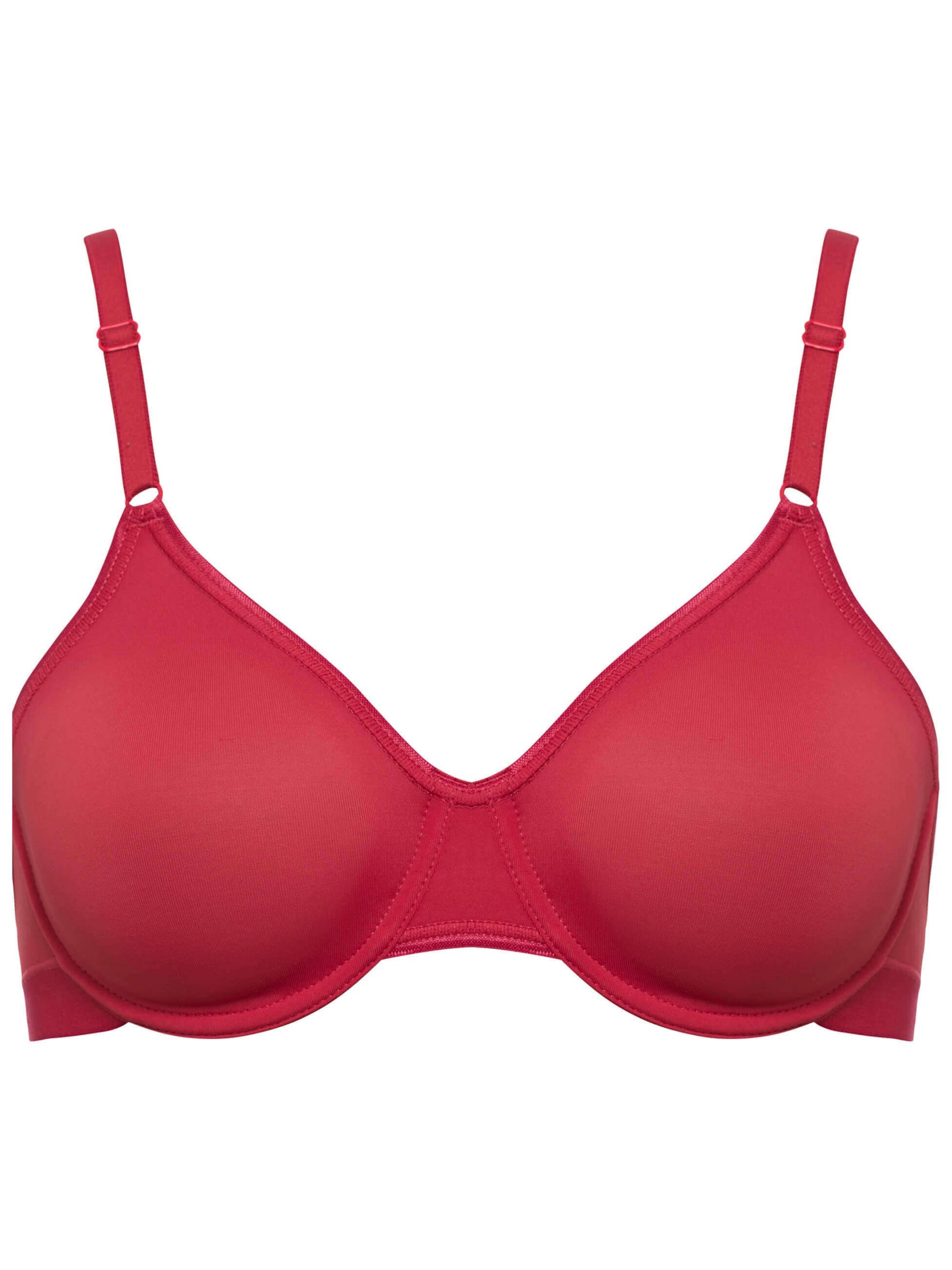 BeeDees T-shirt Bra 'Bügel-BH Microfun W' in Red: front