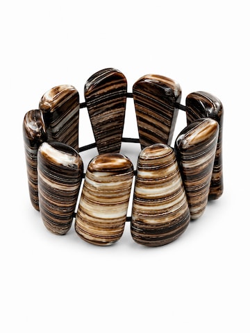 COLLEZIONE ALESSANDRO Bracelet 'Tropea' in Brown: front
