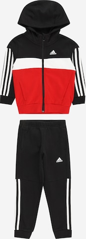 ADIDAS SPORTSWEAR Trainingspak 'Tiberio' in Zwart: voorkant