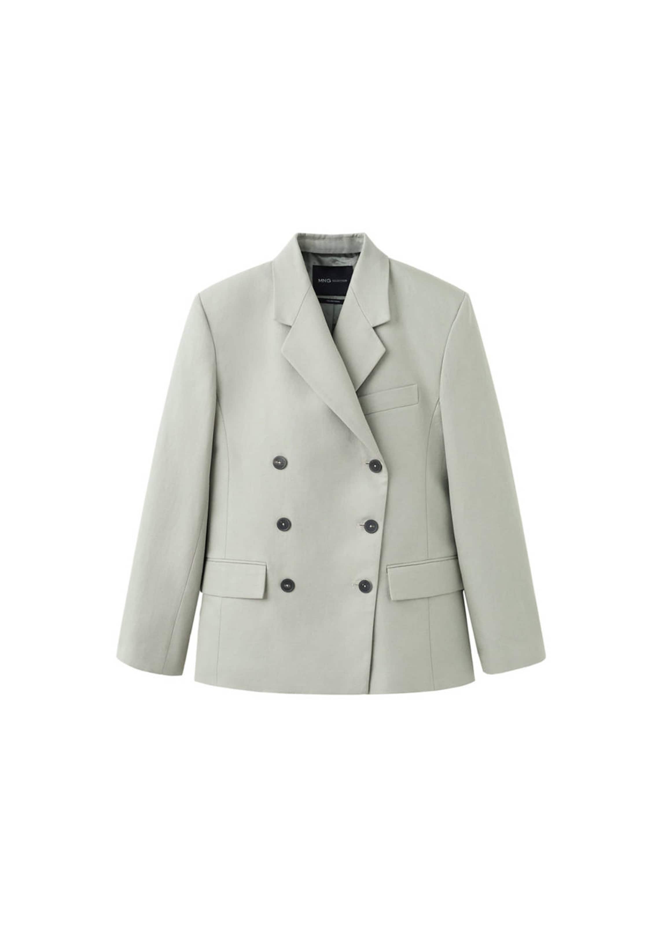 MANGO Blazer 'Caelum' in Grey: front