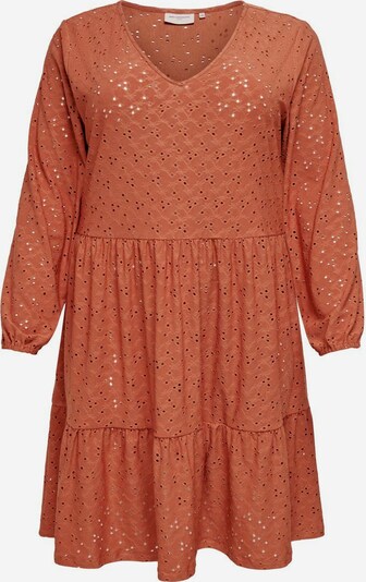 ONLY Carmakoma Kleid in rostbraun, Produktansicht