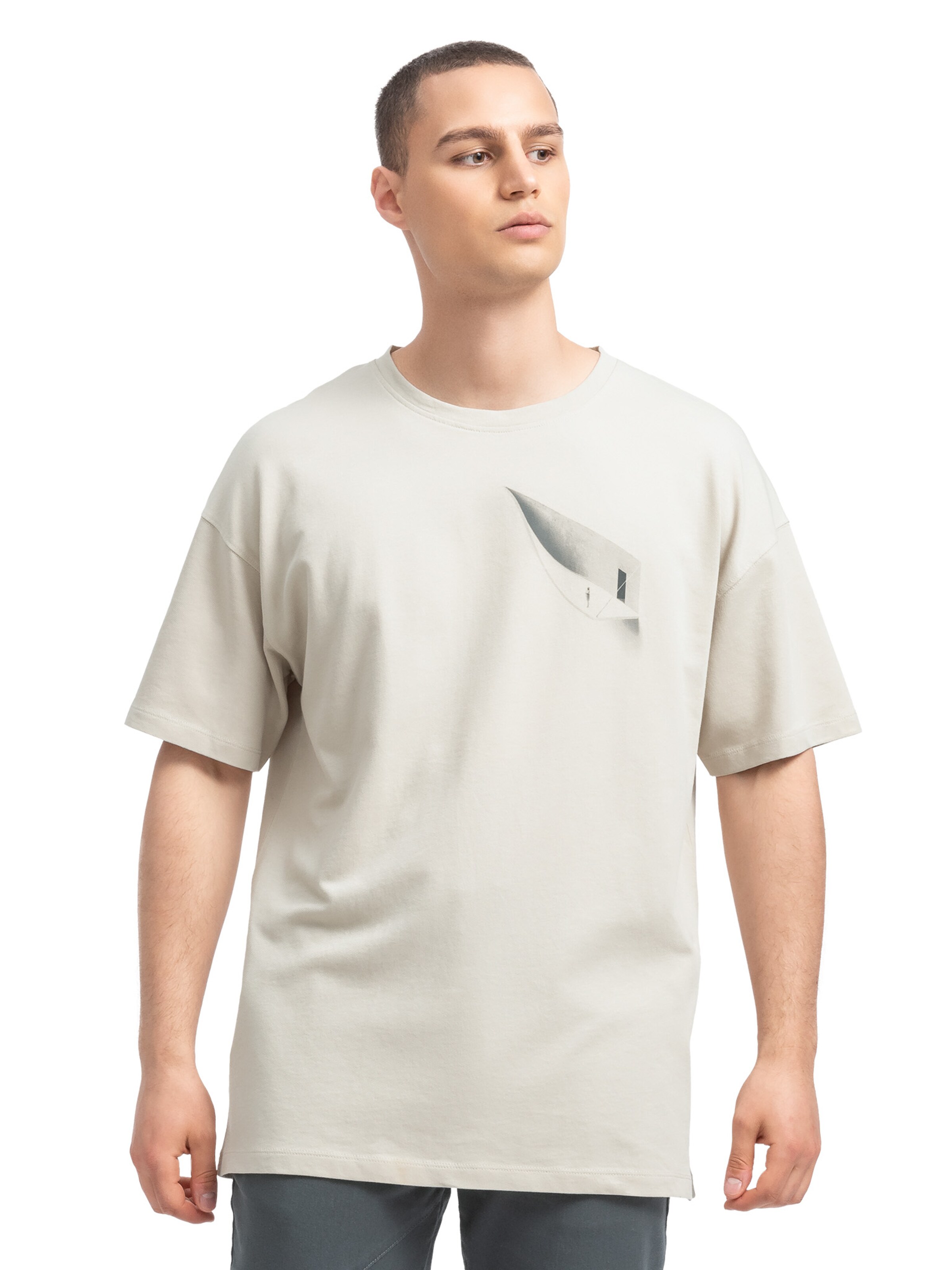Kaft Shirt 'Plaster Peeling' in Beige: front