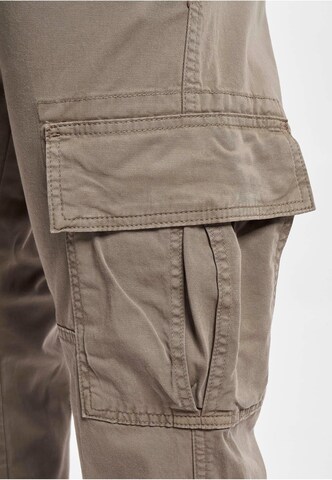 2Y Premium Tapered Cargo Jeans in Grey