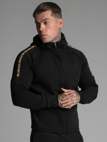 Sweat-shirt SikSilk en noir : devant
