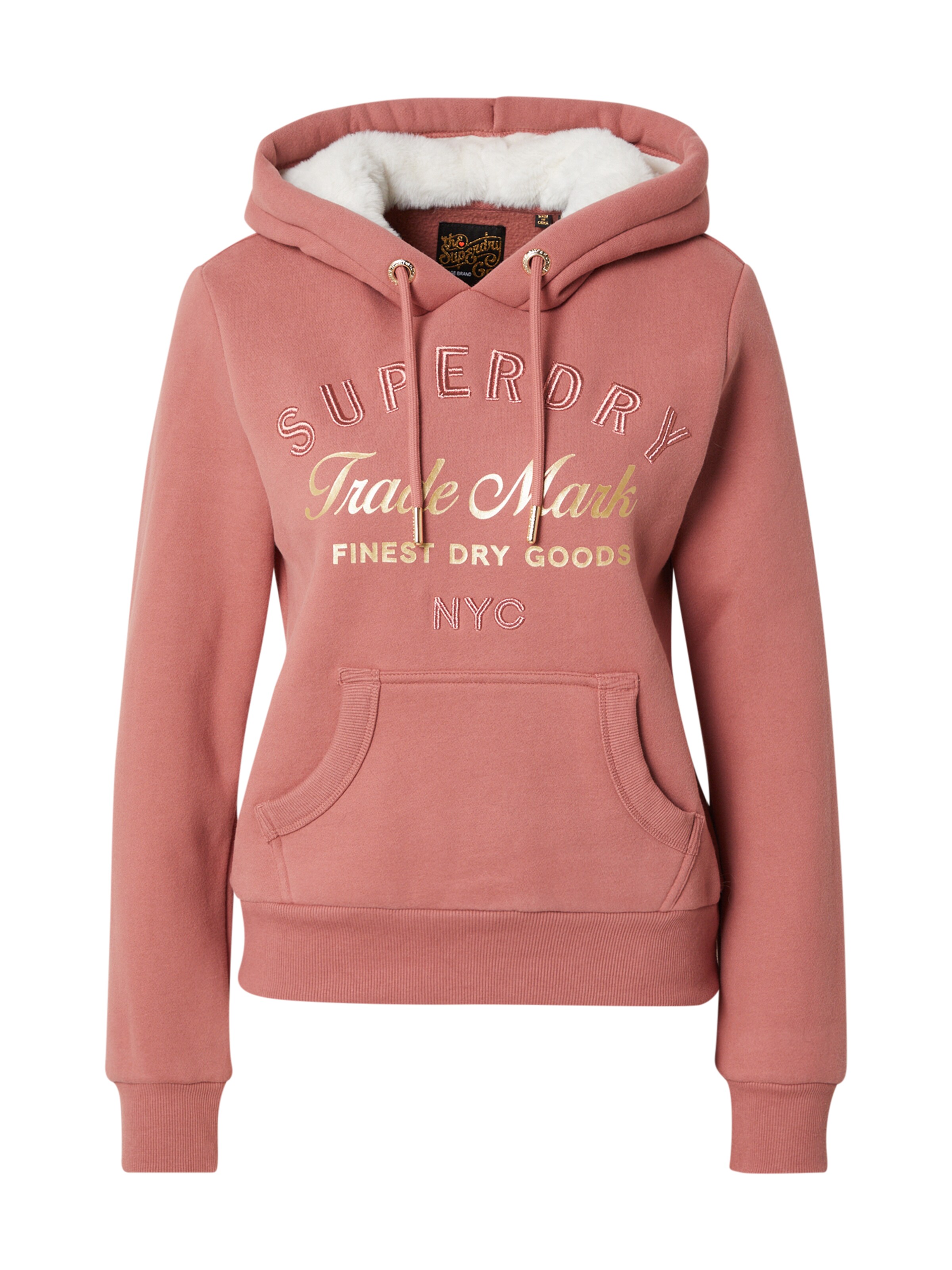 Sweat-shirt 'LUXE' Superdry en rose : devant