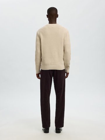 SELECTED - Jersey 'SLHTOM' en beige