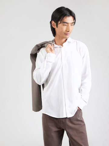 Hackett London Regular fit Риза в бяло: отпред