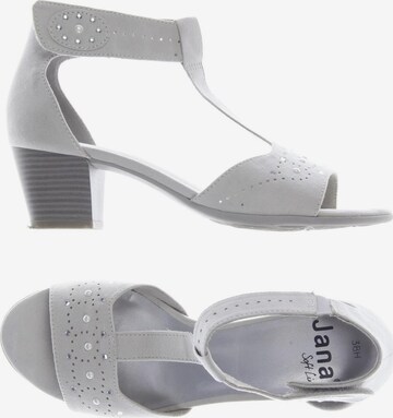 JANA Sandals & High-Heeled Sandals in 38 in Grey: front