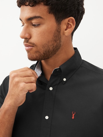 Next Slim Fit Hemd in Schwarz