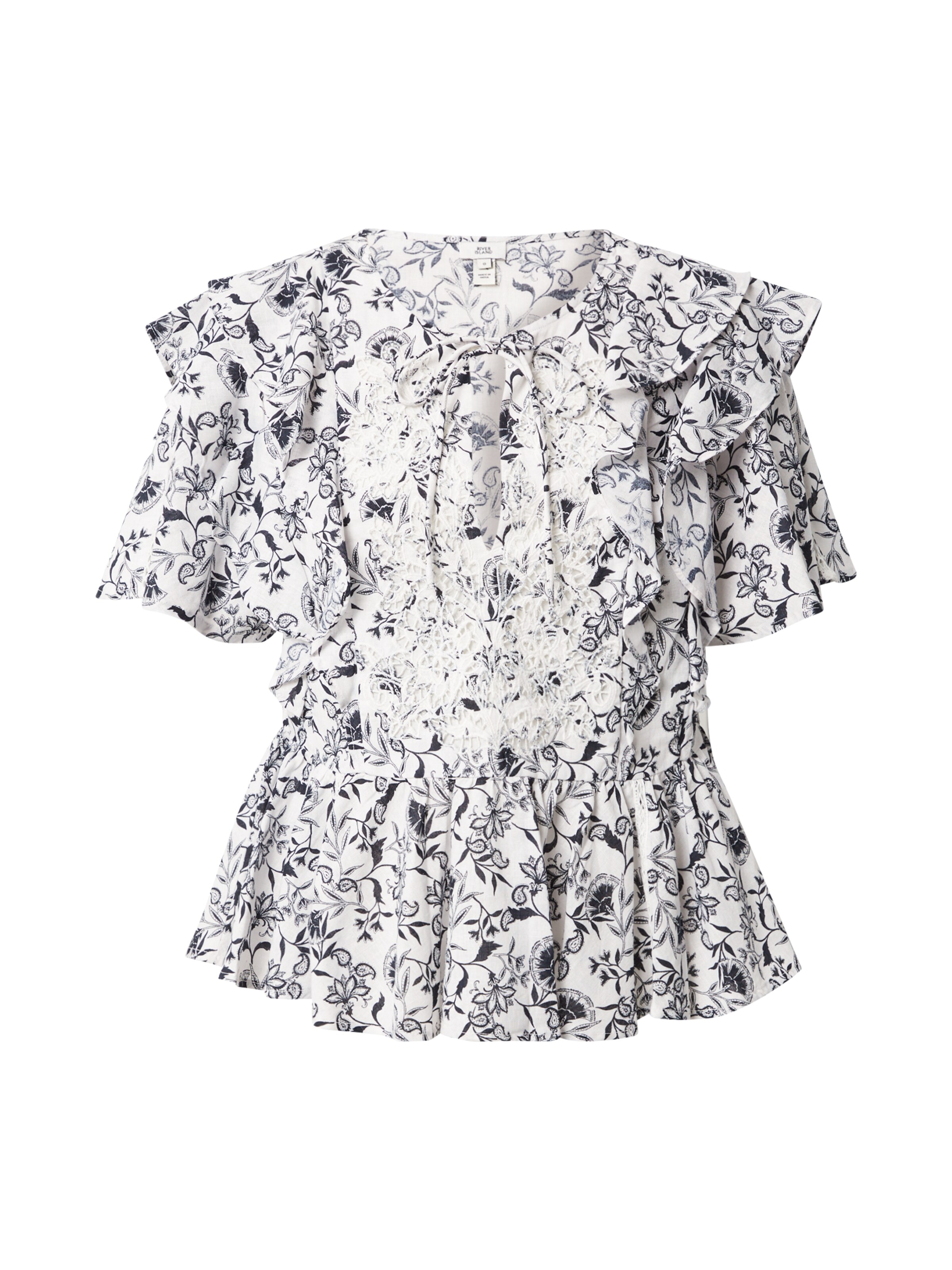 River Island Bluse in Weiß: Vorderseite