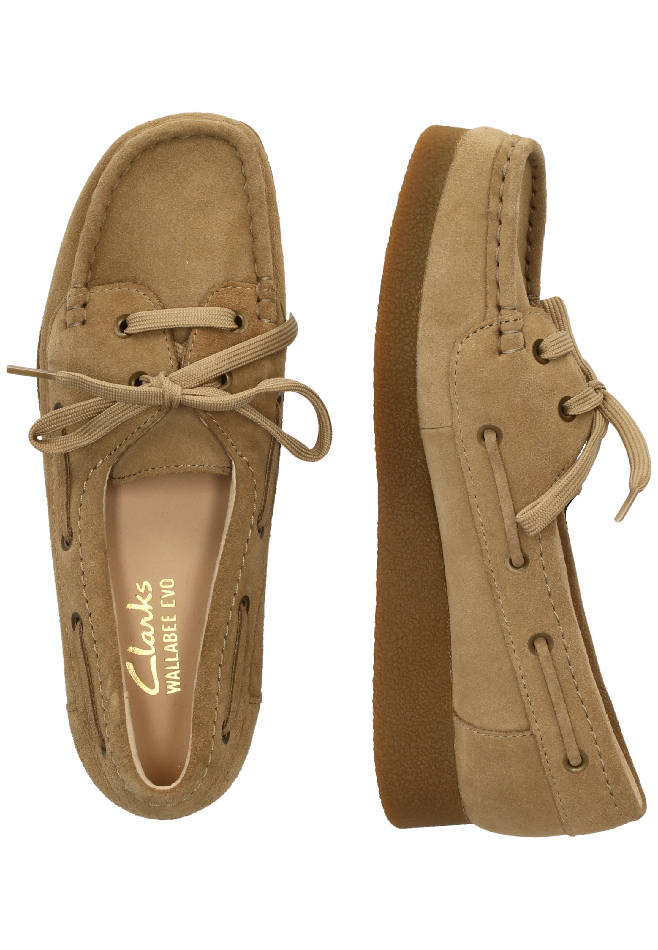 CLARKS Veterschoen 'Wallabee EVO Sea' in Bruin