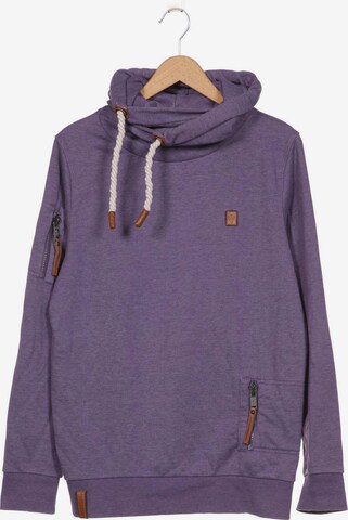 naketano Sweatshirt & Zip-Up Hoodie in L in Purple: front