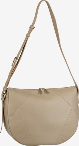 FURLA Shoulder Bag 'Flow' in Beige: front