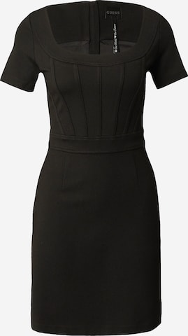 GUESS - Vestido de bainha 'ANNA' em preto: frente