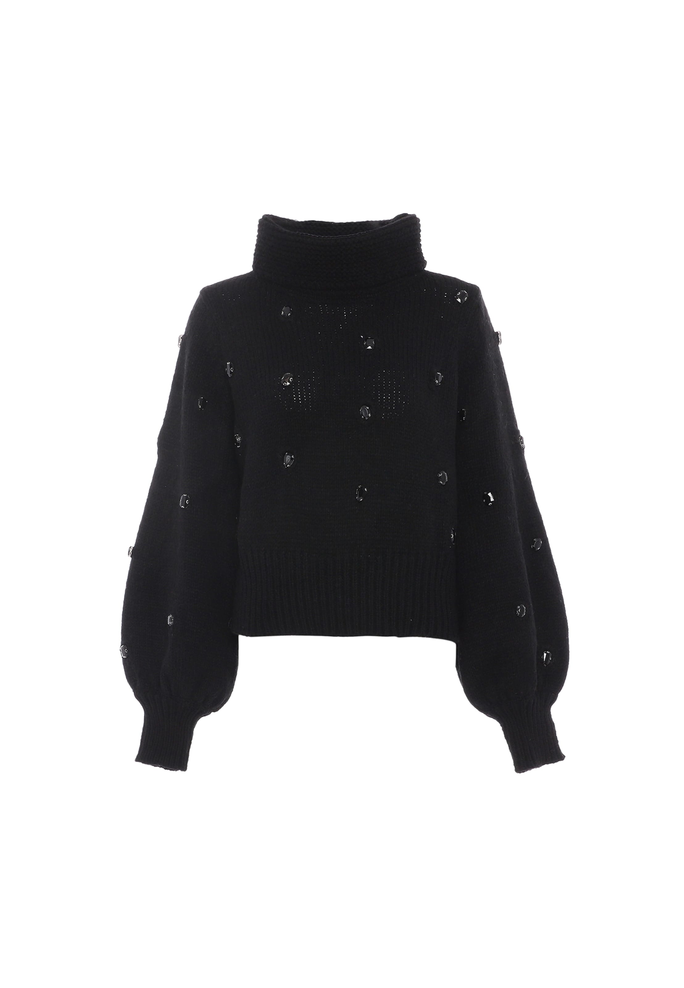 juoda faina Megztinis: priekis