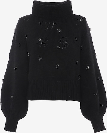 Pull-over faina en noir : devant