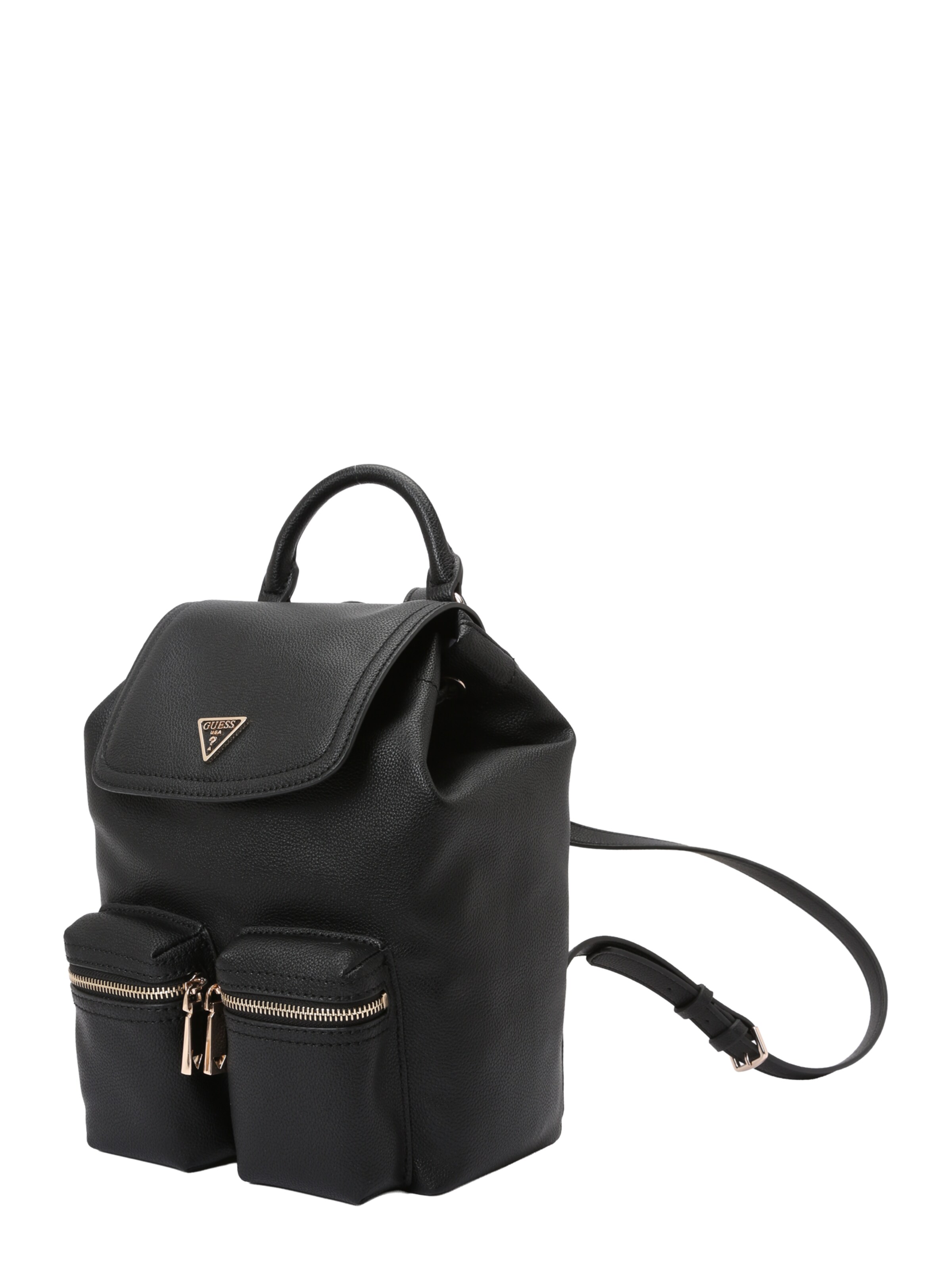 GUESS Рюкзак 'MANHATTAN II FLAP BACKPACK' в Черный